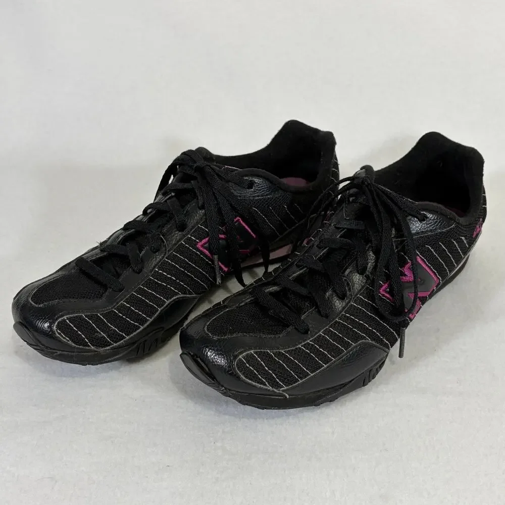 New Balance 442 Running Shoes Womens 8 Black Purple Sneakers Trainers WL442GGP